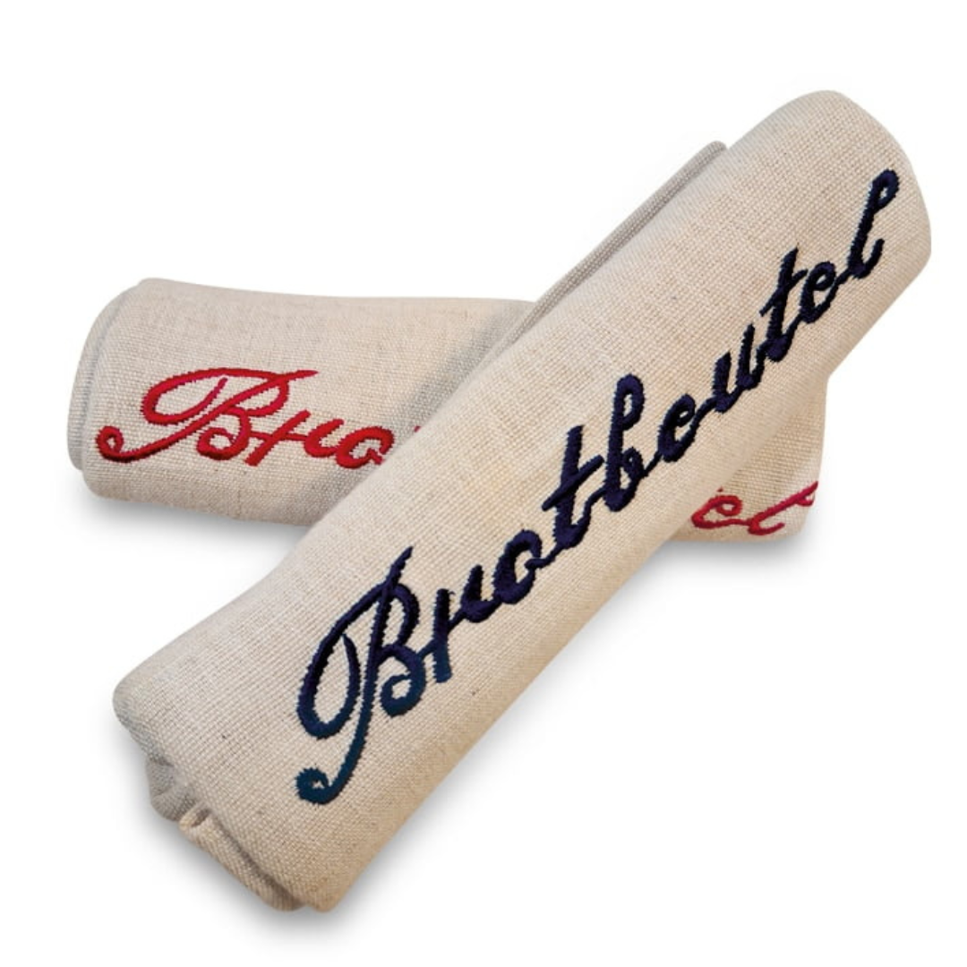 Komo Mill's Linen Bread Bag rolled up