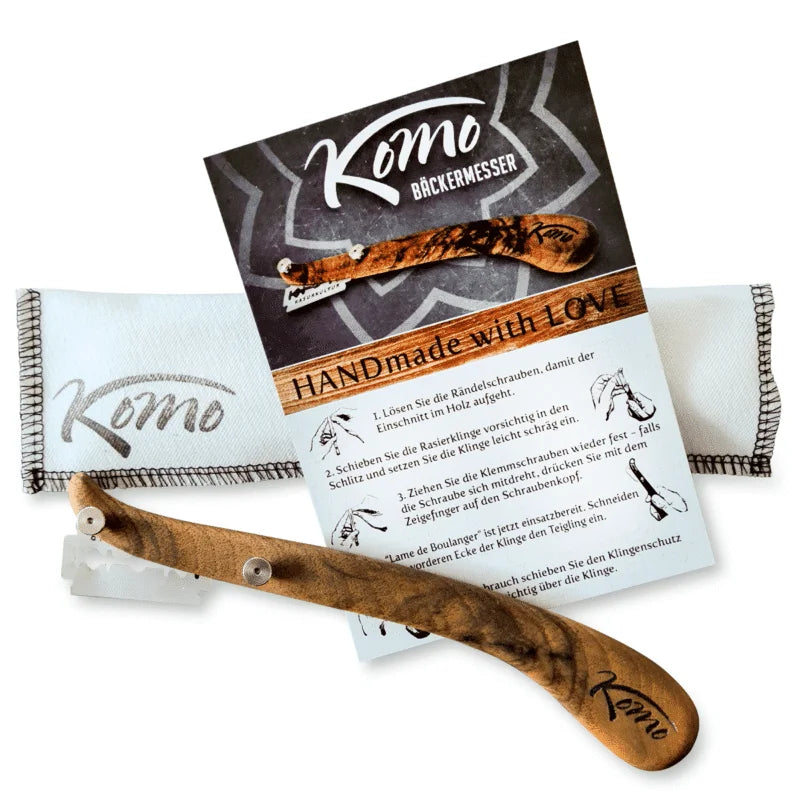 Komo Mill's Noble Komo Baker's Knife with instructions and case