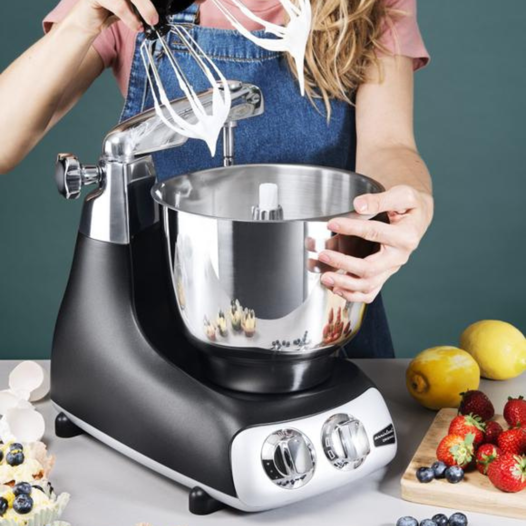 Anka's Stainless Steel Beater Bowl on mixer
